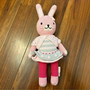 cuddle + kind Chloe the bunny hand knit plush